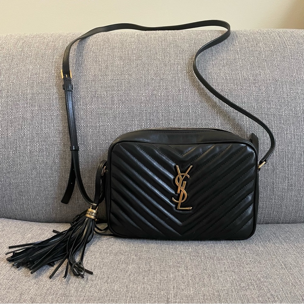 YSL Lou Camera Bag in Quilted Leather